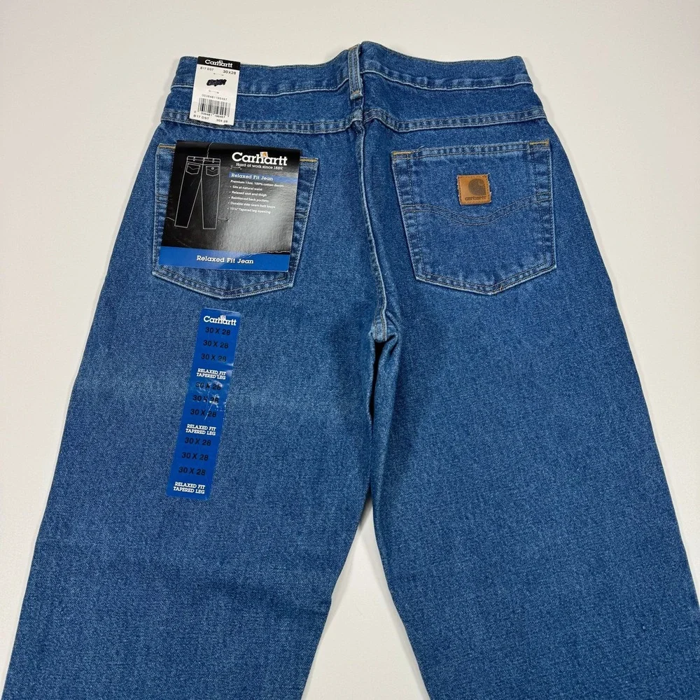 Carhartt B17 DST Jeans Mens 30x28 NWT Vintage Relaxed Fit Denim Made Mexico